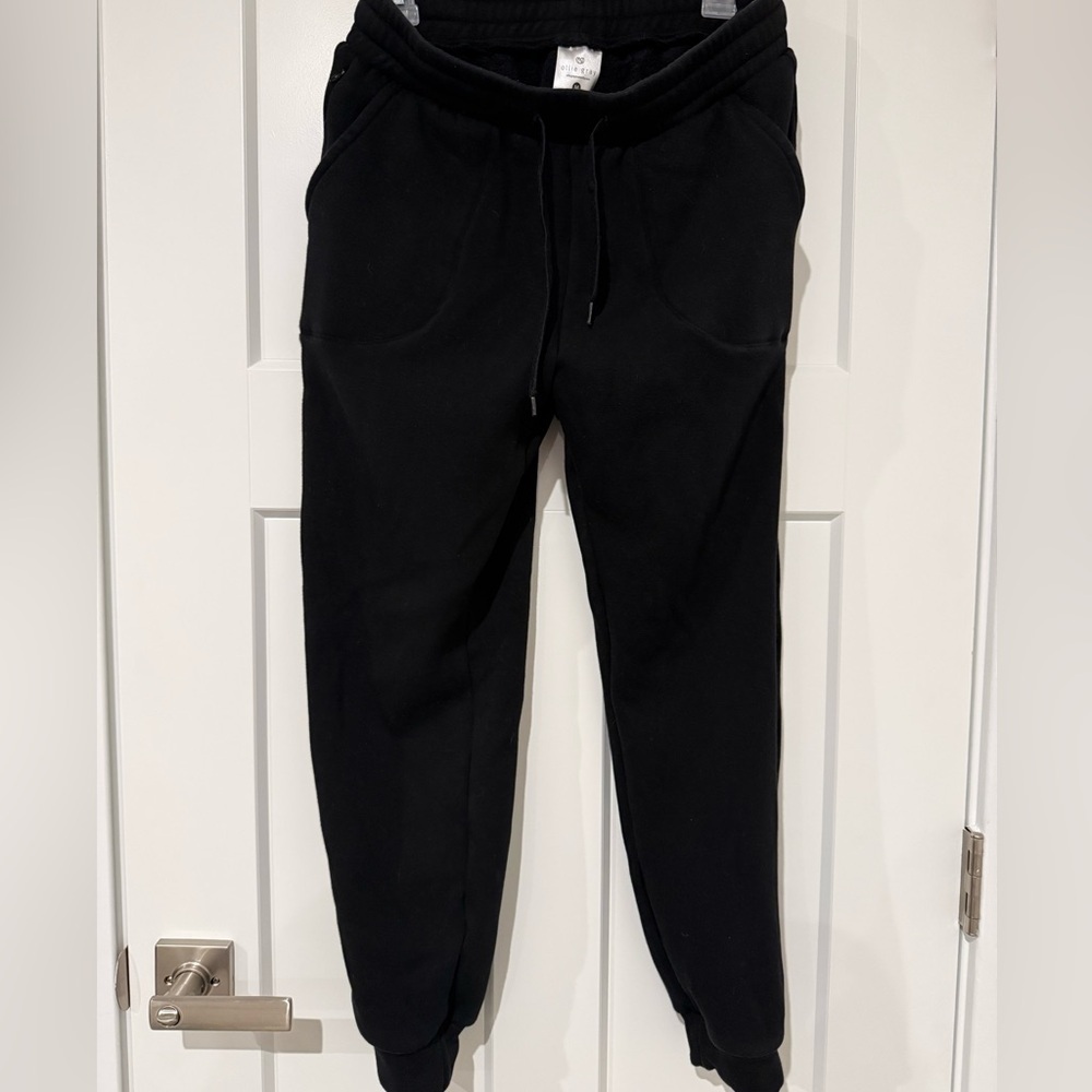 Ollie Gray Black Jogger Track Pants - Women's maternity Casual Sweatpants - Picture 1 of 4